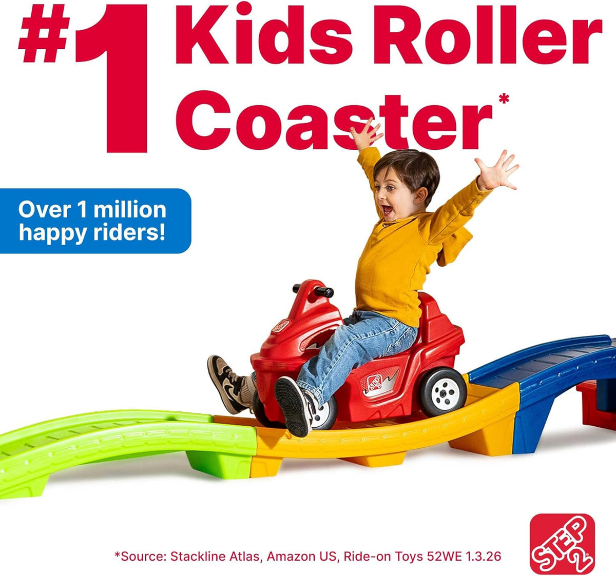 Up & Down Roller Coaster Kids Ride Toy
