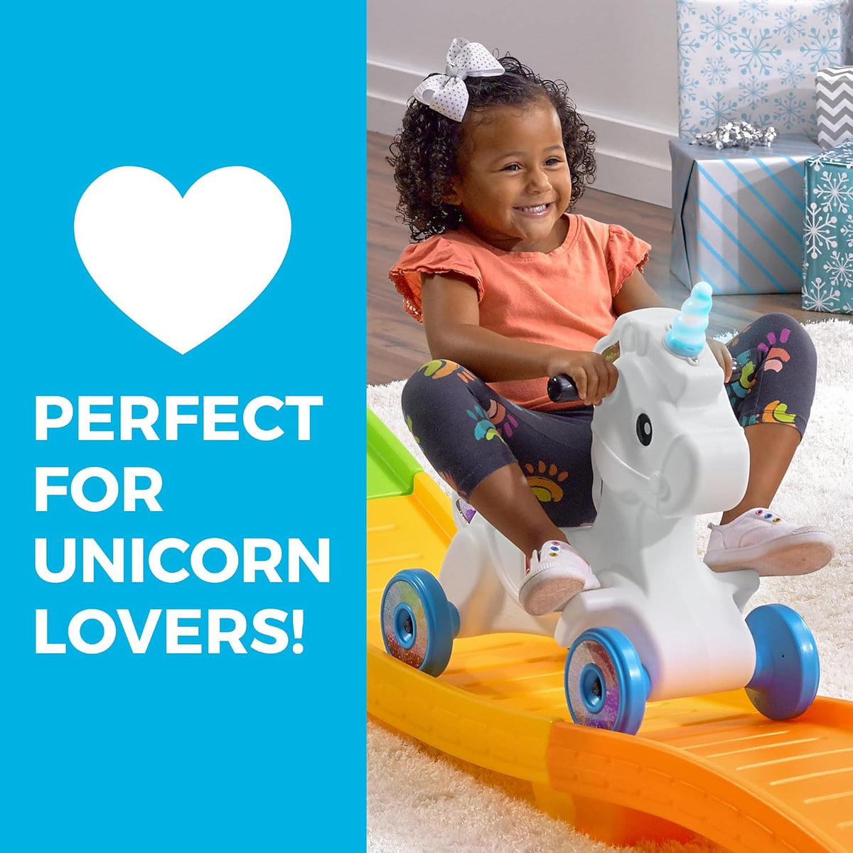 Unicorn Up & Down Roller Coaster Kids Ride Toy